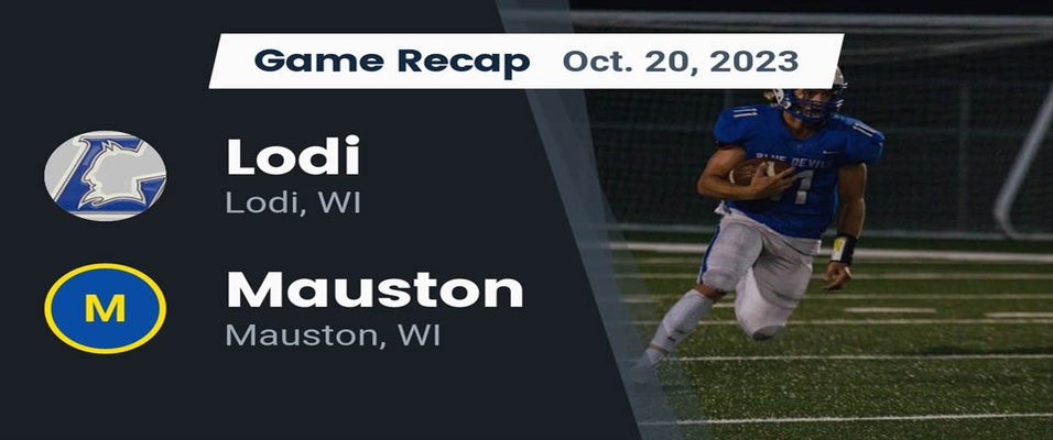 Mauston vs Lodi Football 10/20/2023