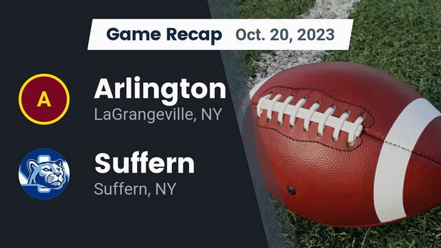 Watch this highlight video of the Arlington (LaGrangeville, NY) football team in its game Recap: Arlington  vs. Suffern  2023 on Oct 20, 2023