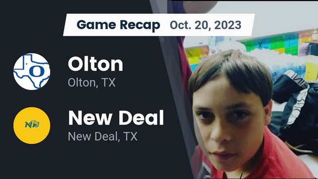 Watch this highlight video of the Olton (TX) football team in its game Recap: Olton  vs. New Deal  2023 on Oct 20, 2023
