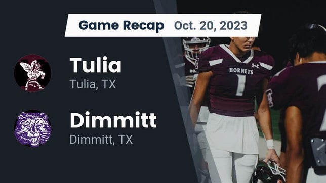 Watch this highlight video of the Tulia (TX) football team in its game Recap: Tulia  vs. Dimmitt  2023 on Oct 20, 2023