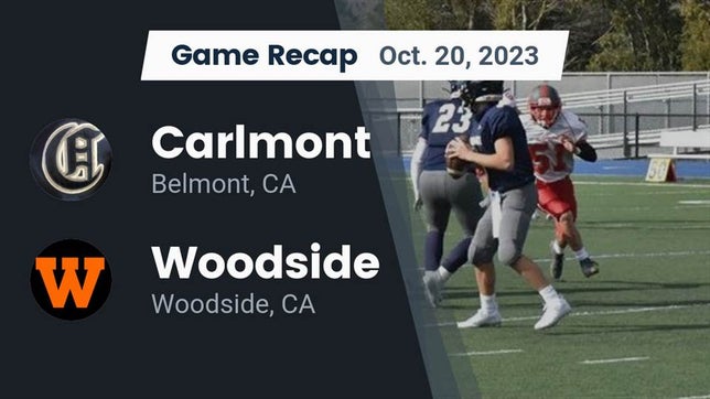 Watch this highlight video of the Carlmont (Belmont, CA) football team in its game Recap: Carlmont  vs. Woodside  2023 on Oct 20, 2023