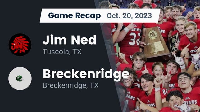 Watch this highlight video of the Jim Ned (Tuscola, TX) football team in its game Recap: Jim Ned  vs. Breckenridge  2023 on Oct 20, 2023
