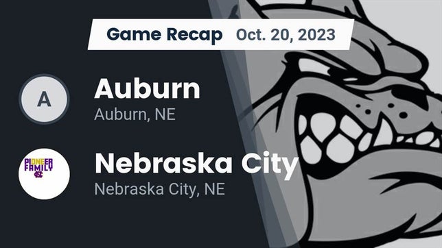 Watch this highlight video of the Auburn (NE) football team in its game Recap: Auburn  vs. Nebraska City  2023 on Oct 20, 2023