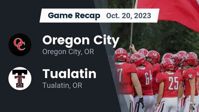 Watch this highlight video of the Oregon City (OR) football team in its game Recap: Oregon City  vs. Tualatin  2023 on Oct 20, 2023