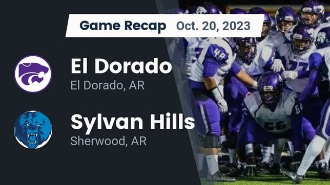 Watch this highlight video of the El Dorado (AR) football team in its game Recap: El Dorado  vs. Sylvan Hills  2023 on Oct 20, 2023