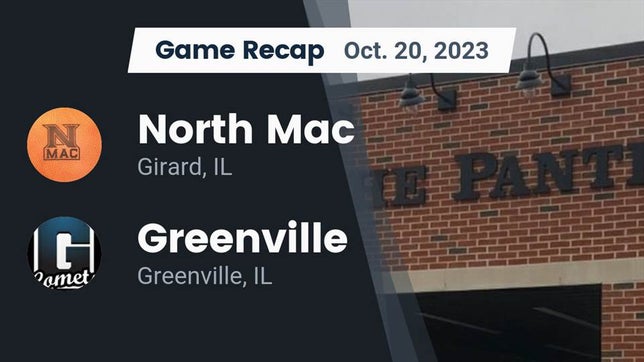 Watch this highlight video of the North Mac (Virden, IL) football team in its game Recap: North Mac  vs. Greenville  2023 on Oct 20, 2023