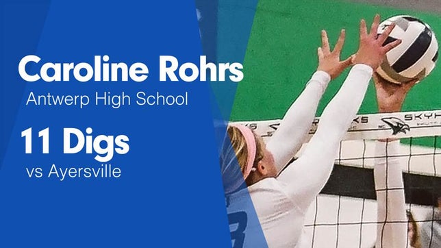 Watch this highlight video of Caroline Rohrs