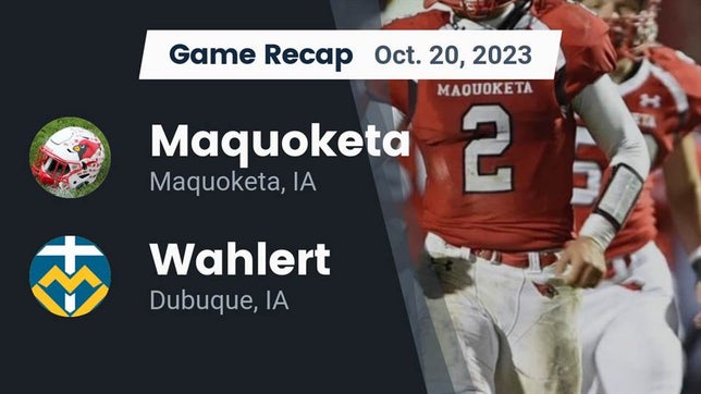 Watch this highlight video of the Maquoketa (IA) football team in its game Recap: Maquoketa  vs. Wahlert  2023 on Oct 20, 2023