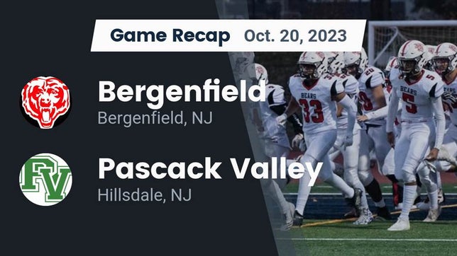 Watch this highlight video of the Bergenfield (NJ) football team in its game Recap: Bergenfield  vs. Pascack Valley  2023 on Oct 20, 2023