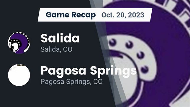 Watch this highlight video of the Salida (CO) football team in its game Recap: Salida  vs. Pagosa Springs  2023 on Oct 20, 2023