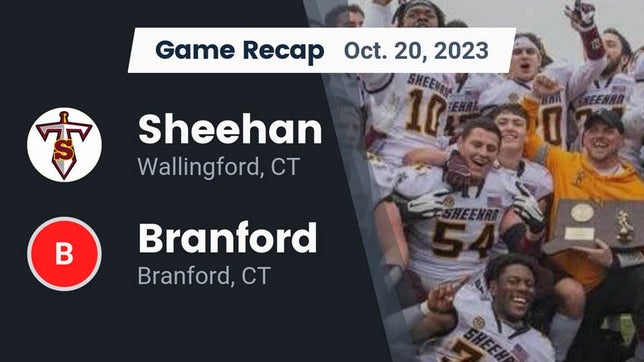 Watch this highlight video of the Sheehan (Wallingford, CT) football team in its game Recap: Sheehan  vs. Branford  2023 on Oct 20, 2023