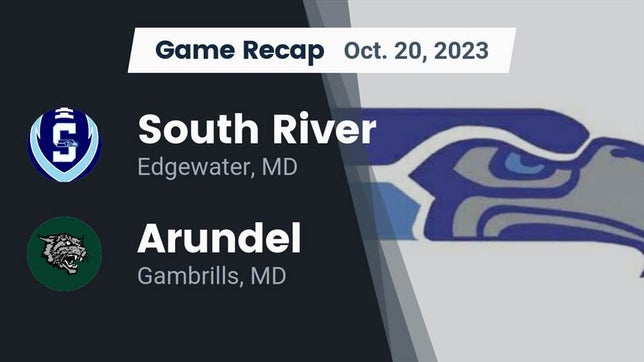 Watch this highlight video of the South River (Edgewater, MD) football team in its game Recap: South River  vs. Arundel  2023 on Oct 20, 2023