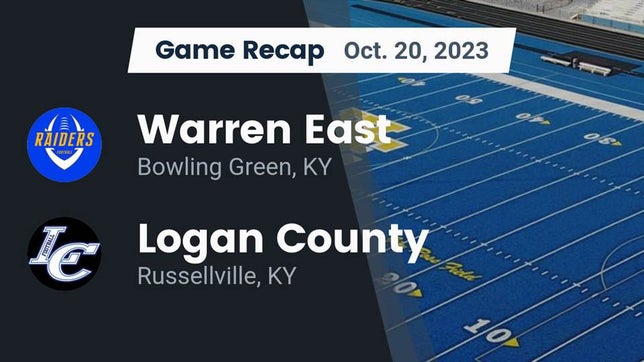 Watch this highlight video of the Warren East (Bowling Green, KY) football team in its game Recap: Warren East  vs. Logan County  2023 on Oct 20, 2023