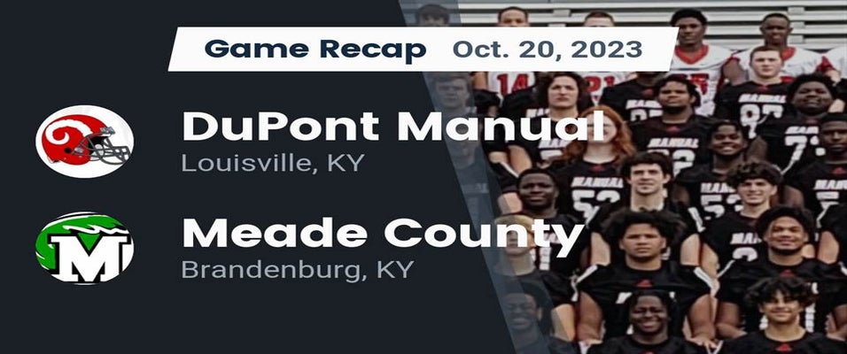 DuPont Manual vs Meade County Football 10/20/2023