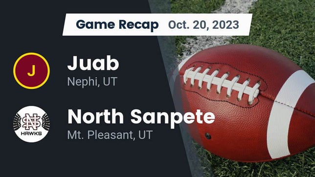 Watch this highlight video of the Juab (Nephi, UT) football team in its game Recap: Juab  vs. North Sanpete  2023 on Oct 20, 2023