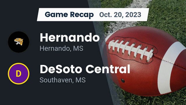 Watch this highlight video of the Hernando (MS) football team in its game Recap: Hernando  vs. DeSoto Central  2023 on Oct 20, 2023