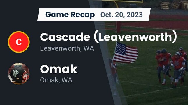 Watch this highlight video of the Cascade (Leavenworth, WA) football team in its game Recap: Cascade  (Leavenworth) vs. Omak  2023 on Oct 20, 2023