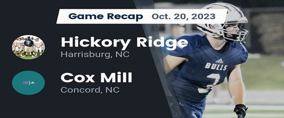 Cox Mill vs Hickory Ridge Football 10/20/2023