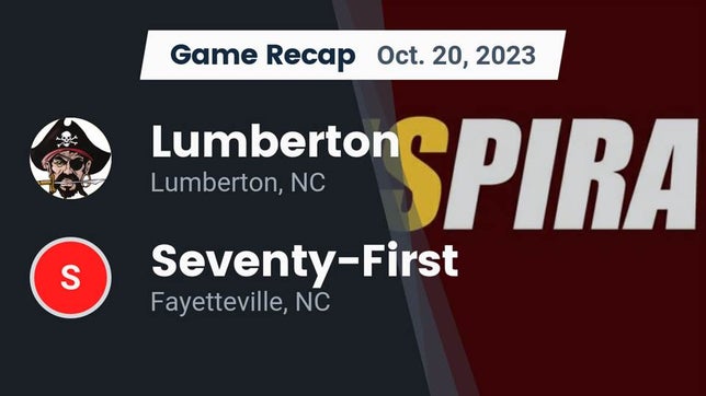 Watch this highlight video of the Lumberton (NC) football team in its game Recap: Lumberton  vs. Seventy-First  2023 on Oct 20, 2023
