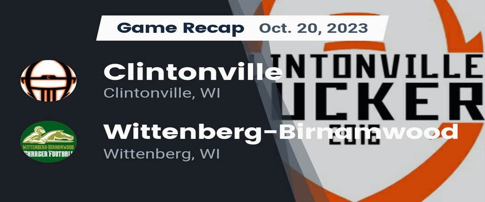 Clintonville vs WittenbergBirnamwood Football 10/20/2023