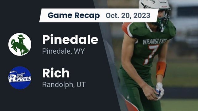 Watch this highlight video of the Pinedale (WY) football team in its game Recap: Pinedale  vs. Rich  2023 on Oct 20, 2023