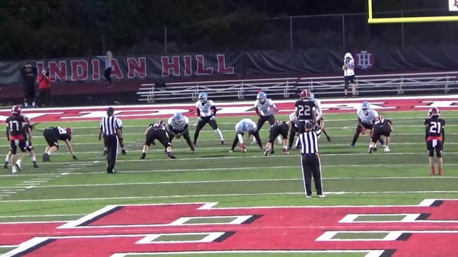 Watch this highlight video of Dylan Hartman of the Indian Hill (Cincinnati, OH) football team in its game Finneytown High School on Oct 6, 2023