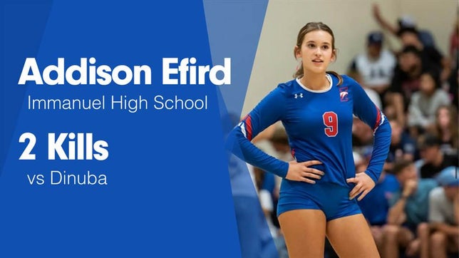 Watch this highlight video of Addison Efird