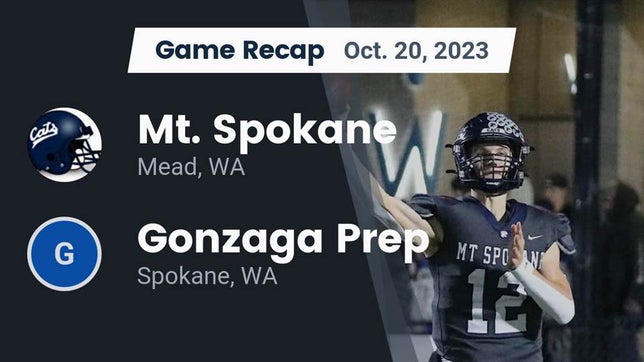 Watch this highlight video of the Mt. Spokane (Mead, WA) football team in its game Recap: Mt. Spokane vs. Gonzaga Prep  2023 on Oct 20, 2023