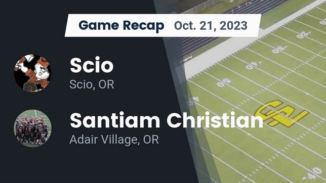 Watch this highlight video of the Scio (OR) football team in its game Recap: Scio  vs. Santiam Christian  2023 on Oct 20, 2023