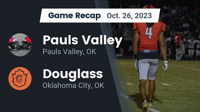 Watch this highlight video of the Pauls Valley (OK) football team in its game Recap: Pauls Valley  vs. Douglass  2023 on Oct 26, 2023