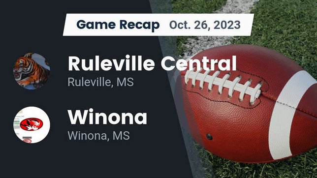 Watch this highlight video of the Edwards (Ruleville, MS) football team in its game Recap: Ruleville Central  vs. Winona  2023 on Oct 26, 2023