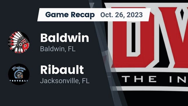 Watch this highlight video of the Baldwin (FL) football team in its game Recap: Baldwin  vs. Ribault  2023 on Oct 26, 2023