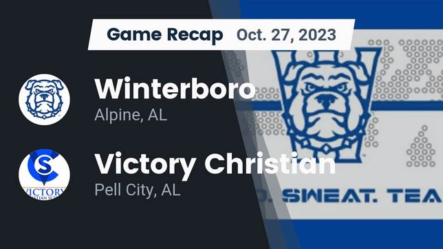 Watch this highlight video of the Winterboro (Alpine, AL) football team in its game Recap: Winterboro  vs. Victory Christian  2023 on Oct 26, 2023