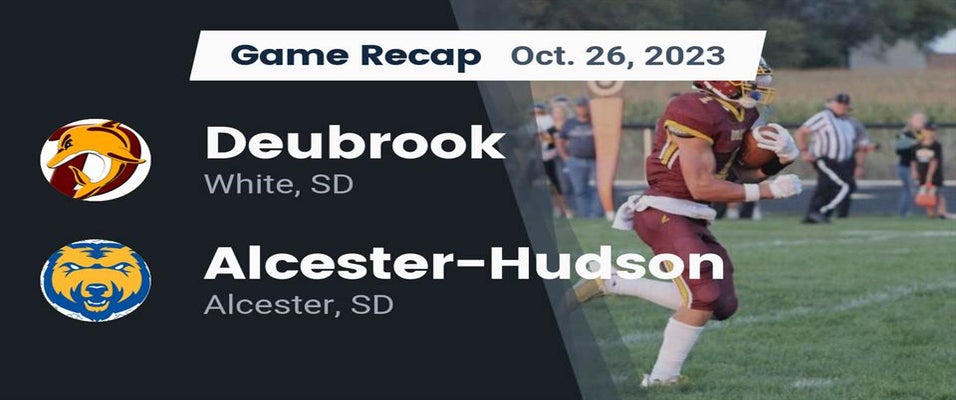 Deubrook vs AlcesterHudson Football 10/26/2023