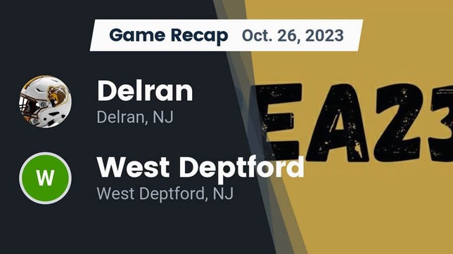 Watch this highlight video of the Delran (NJ) football team in its game Recap: Delran  vs. West Deptford  2023 on Oct 26, 2023