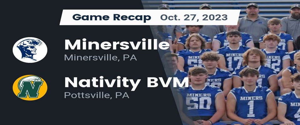 Nativity BVM vs Minersville Football 10/27/2023