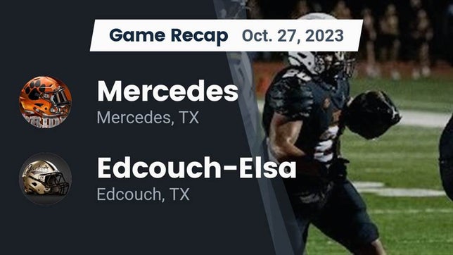 Watch this highlight video of the Mercedes (TX) football team in its game Recap: Mercedes  vs. Edcouch-Elsa  2023 on Oct 27, 2023