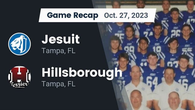 Watch this highlight video of the Jesuit (Tampa, FL) football team in its game Recap: Jesuit  vs. Hillsborough  2023 on Oct 27, 2023