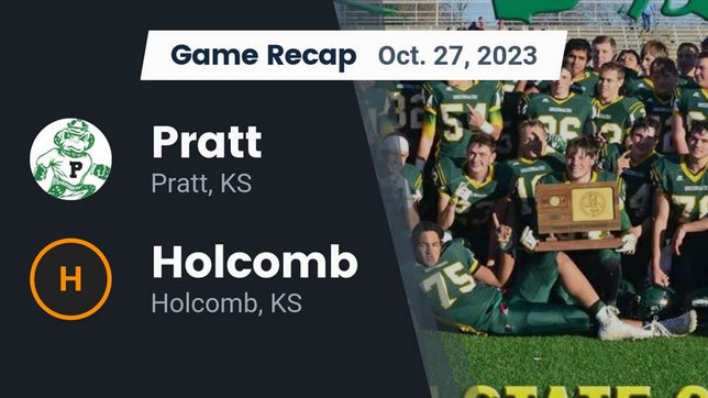 Watch this highlight video of the Pratt (KS) football team in its game Recap: Pratt  vs. Holcomb  2023 on Oct 27, 2023