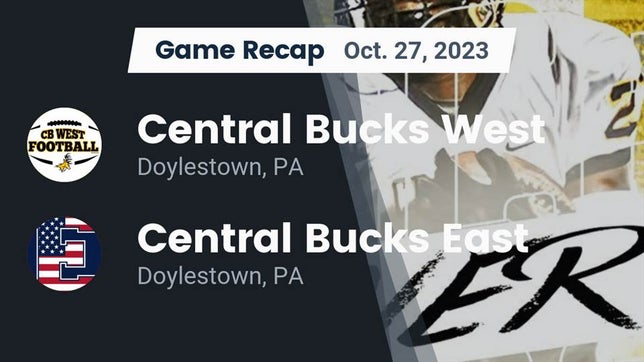 Watch this highlight video of the Central Bucks West (Doylestown, PA) football team in its game Recap: Central Bucks West  vs. Central Bucks East  2023 on Oct 27, 2023