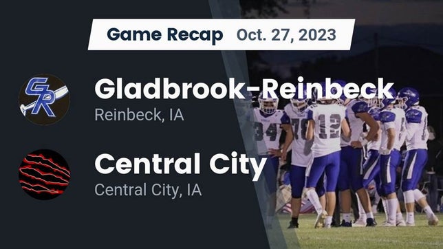 Watch this highlight video of the Gladbrook-Reinbeck (Reinbeck, IA) football team in its game Recap: Gladbrook-Reinbeck  vs. Central City  2023 on Oct 27, 2023
