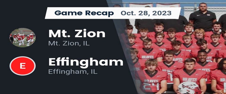 Effingham vs Mt. Zion Football 10/28/2023