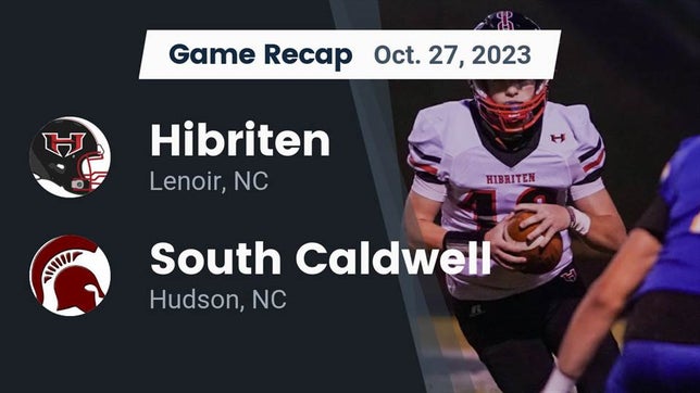 Watch this highlight video of the Hibriten (Lenoir, NC) football team in its game Recap: Hibriten  vs. South Caldwell  2023 on Oct 27, 2023