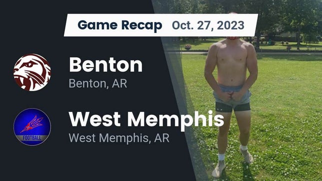 Watch this highlight video of the Benton (AR) football team in its game Recap: Benton  vs. West Memphis 2023 on Oct 27, 2023