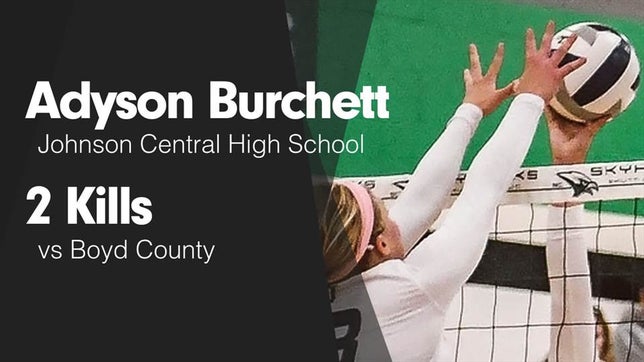 Watch this highlight video of Adyson Burchett
