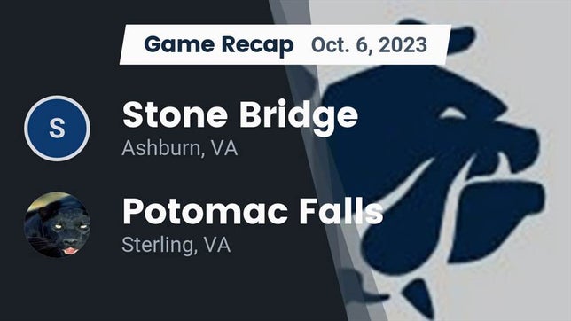 Watch this highlight video of the Stone Bridge (Ashburn, VA) football team in its game Recap: Stone Bridge  vs. Potomac Falls  2023 on Oct 6, 2023