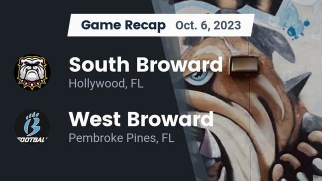 Watch this highlight video of the South Broward (Hollywood, FL) football team in its game Recap: South Broward  vs. West Broward  2023 on Oct 6, 2023