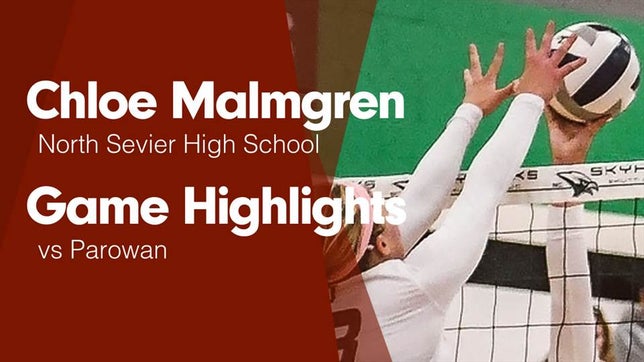 Watch this highlight video of Chloe Malmgren