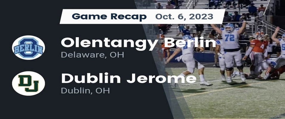Dublin Jerome vs Olentangy Berlin Football 10/6/2023