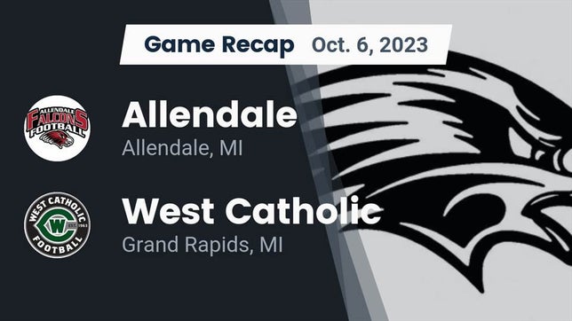 Watch this highlight video of the Allendale (MI) football team in its game Recap: Allendale  vs. West Catholic  2023 on Oct 6, 2023